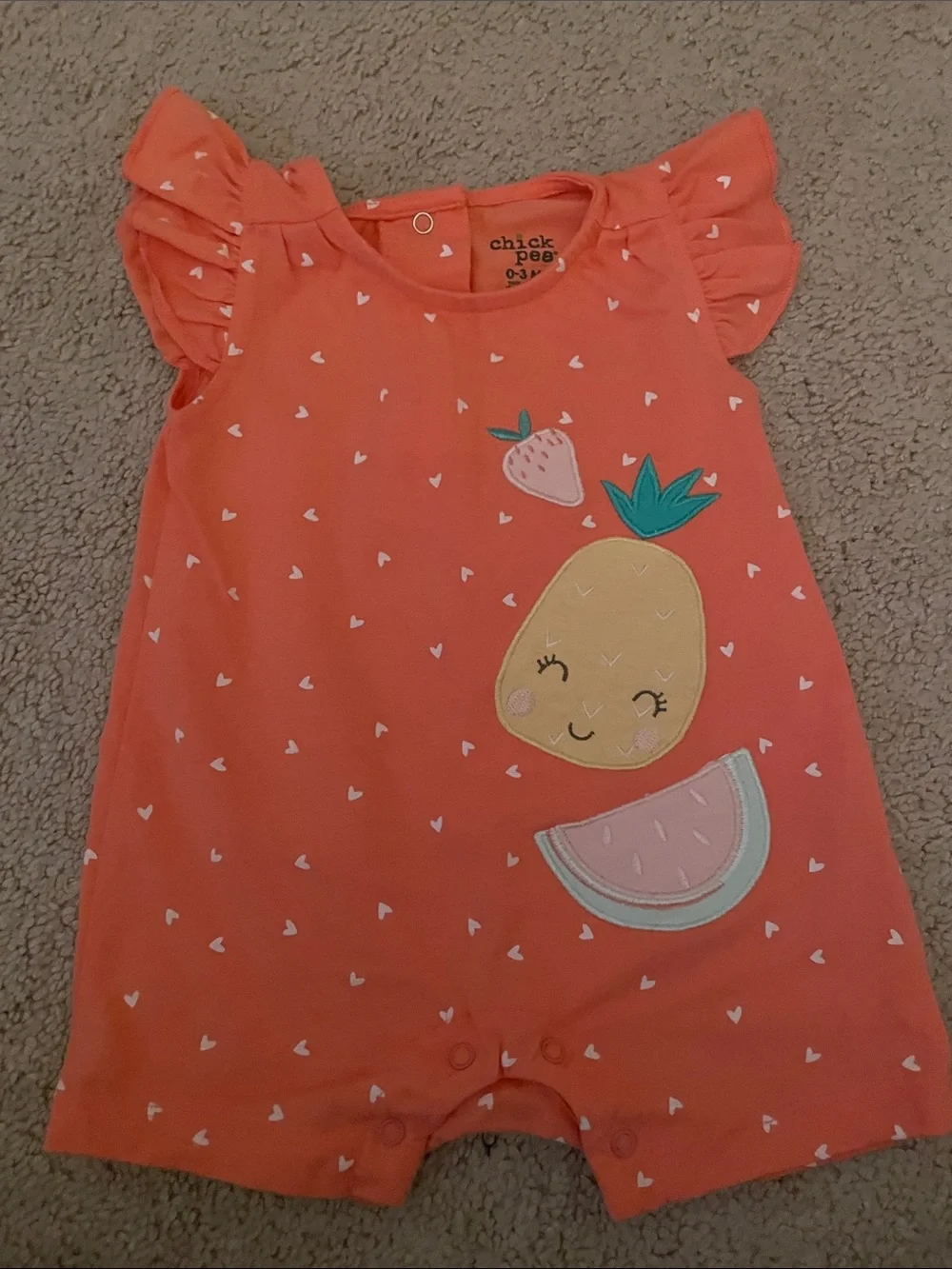 Set of 2 chick pea Rompers